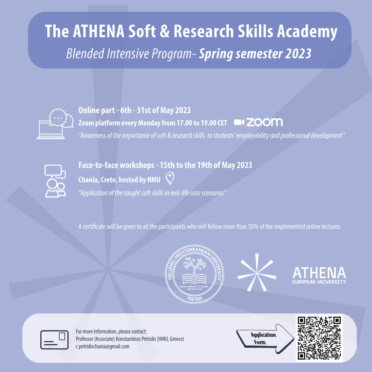 Blended Intensive Course in Soft and Digital Skills