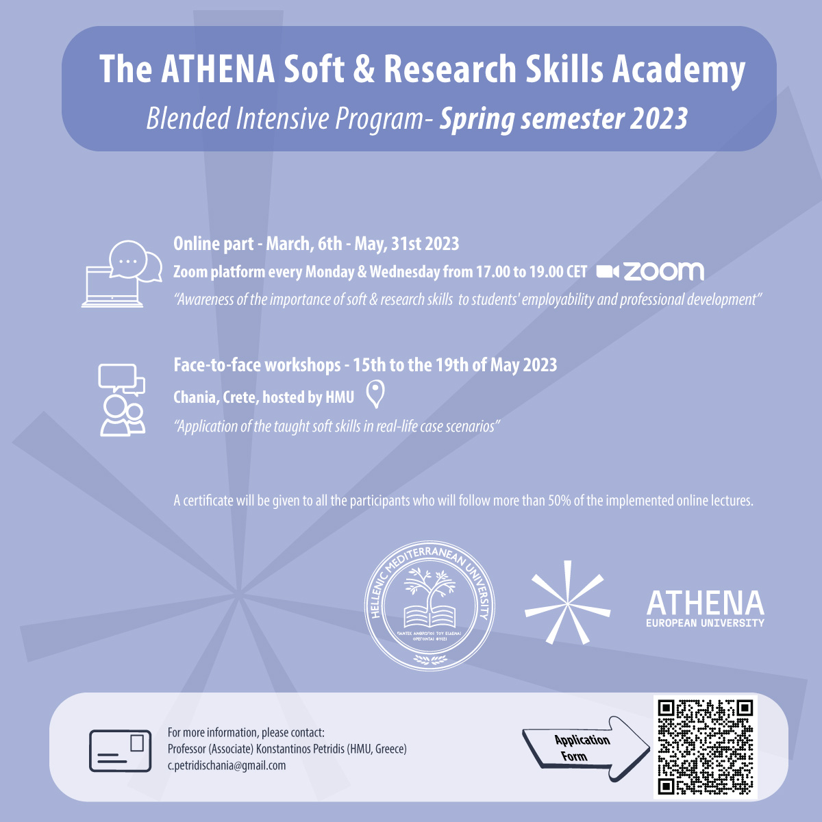 Blended Intensive Program in Soft & Research Skills